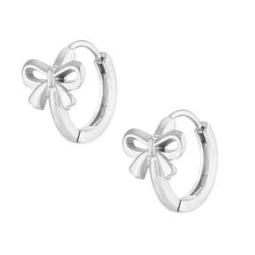 Bohomoon Stainless Steel Hattie Bow Hoop Earrings