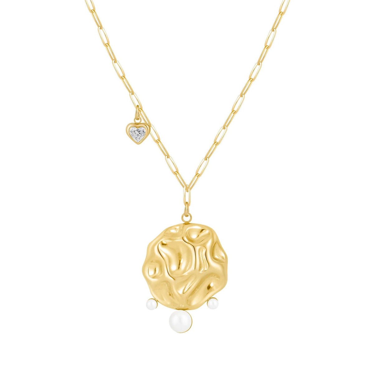 Bohomoon Stainless Steel Leanna Pearl Necklace