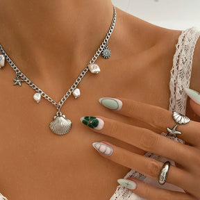 Bohomoon Stainless Steel Lennie Pearl Necklace