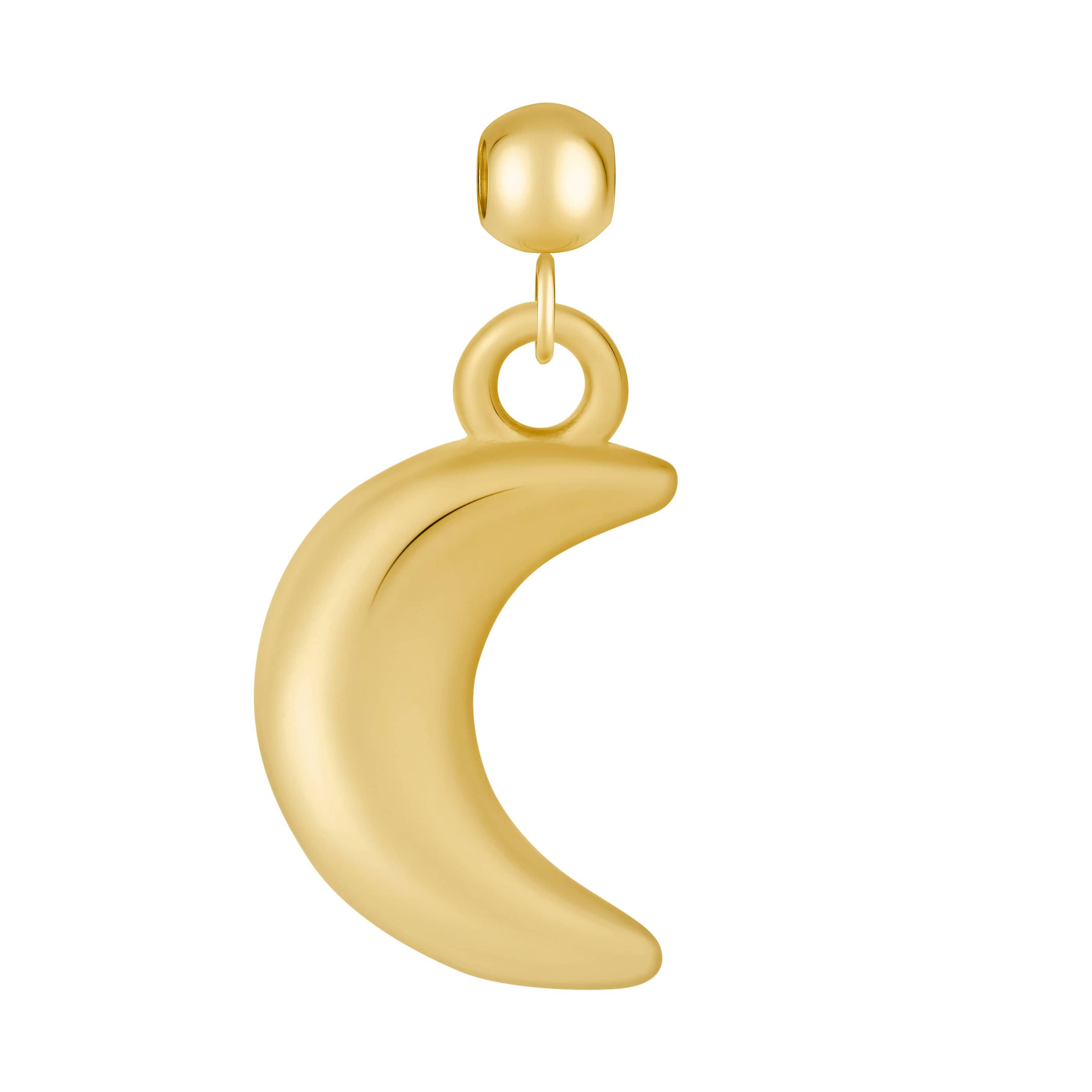 Bohomoon Stainless Steel Moon Charm