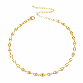 BohoMoon Stainless Steel Poppi Choker Chain Gold