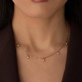 Bohomoon Stainless Steel Amelie Pearl Necklace