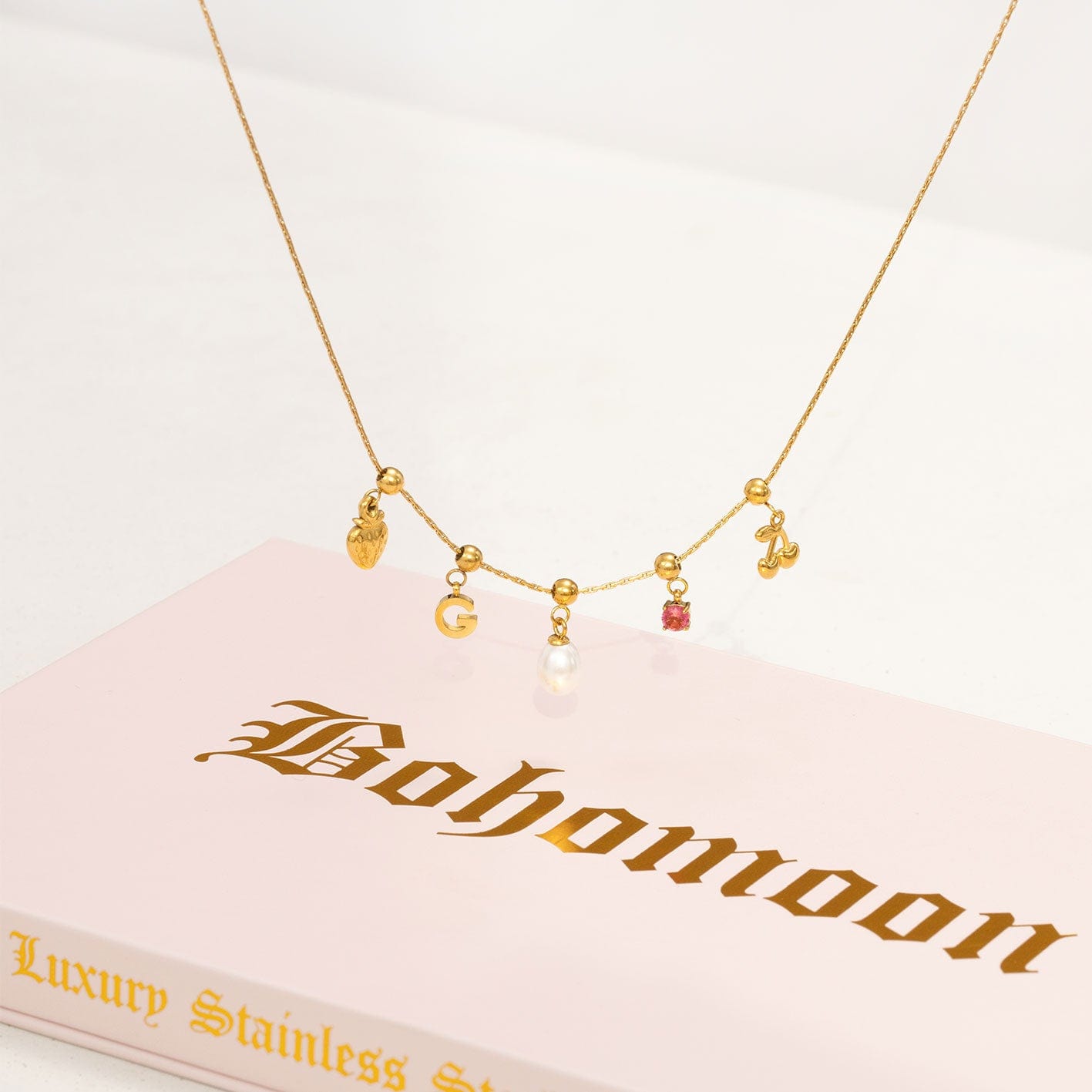 Bohomoon Stainless Steel Pineapple Charm