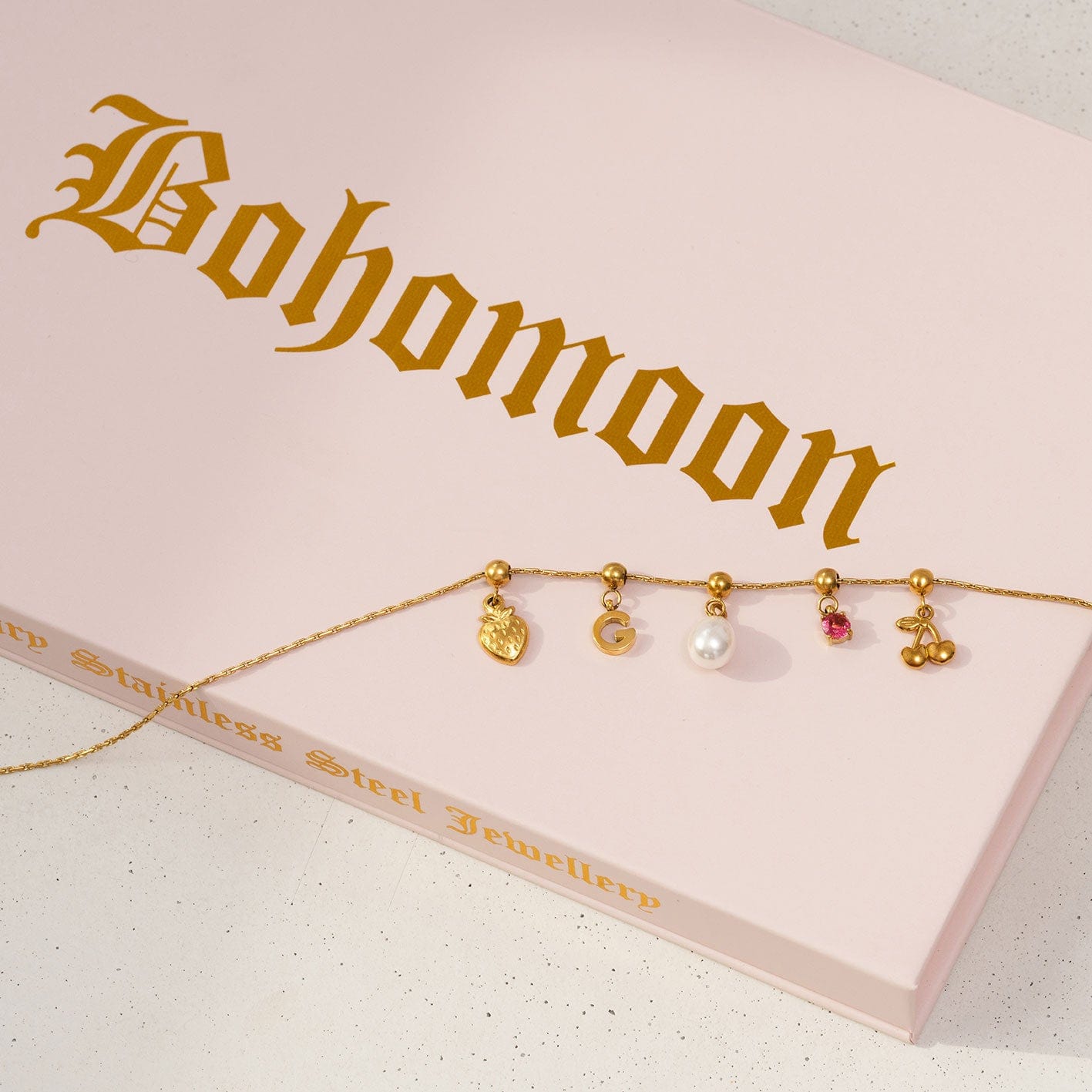 Bohomoon Stainless Steel Pineapple Charm